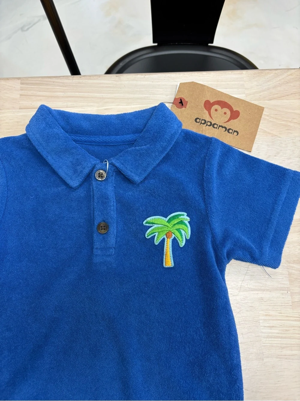 New Appaman Terry blue two piece shorts set